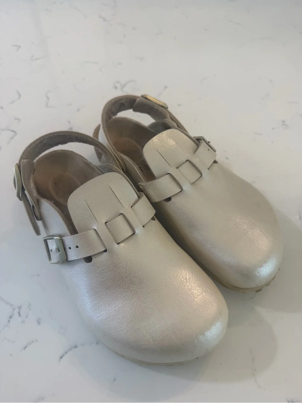 Birkenstock Kids Metallic Gold “The Kay”  Clog